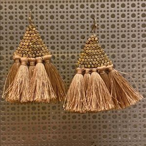 GOLD TASSEL EARRINGS
